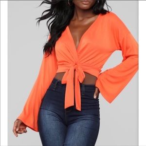 Fashion nova tie top